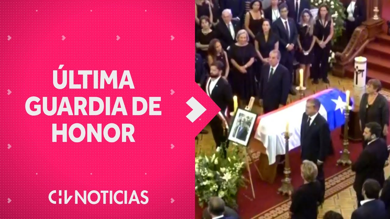 EMOTIVO MOMENTO de la última guardia de honor en funeral de ex presidente Sebastián Piñera