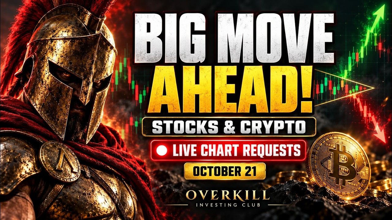 Markets Setting Up for a BIG MOVE! 📈 Stocks & Crypto LIVE Chart Requests | October 21
