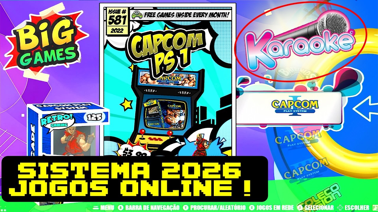 CHEGOU ! - 23MIL Jogos Online e Karaok&ecirc; - Emuelec 2026 Big Games