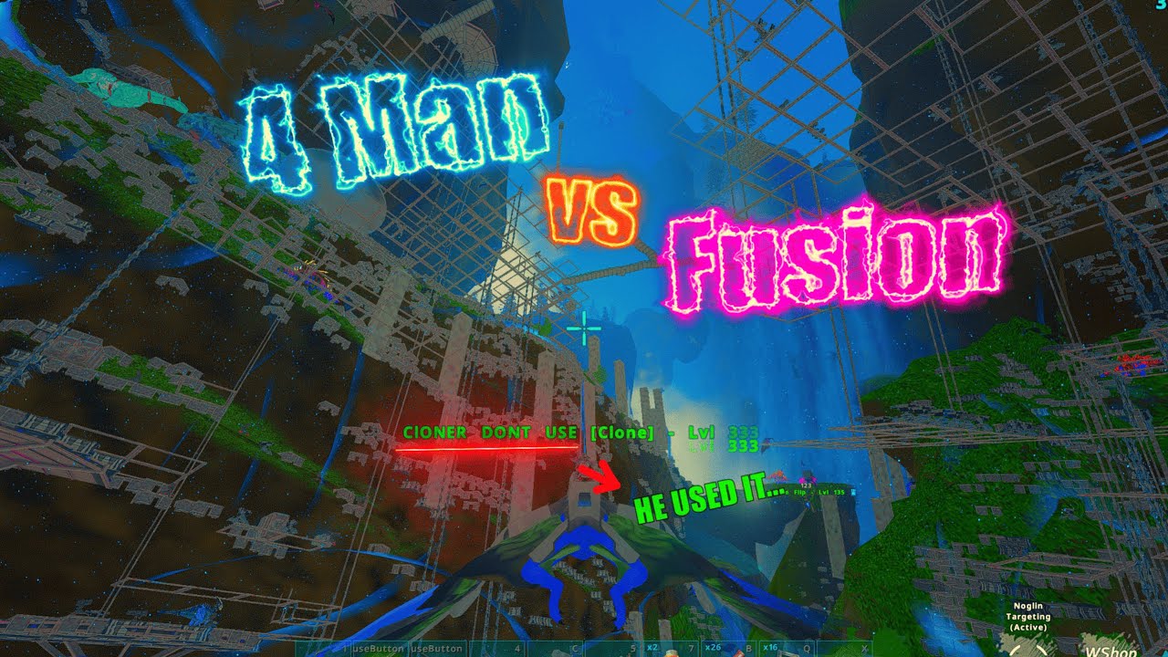 4Man Wiping Redwoods Cave vs All of Fusion😓 (BBNB copycats x Musicals couldnt hang) | Ark Unofficial