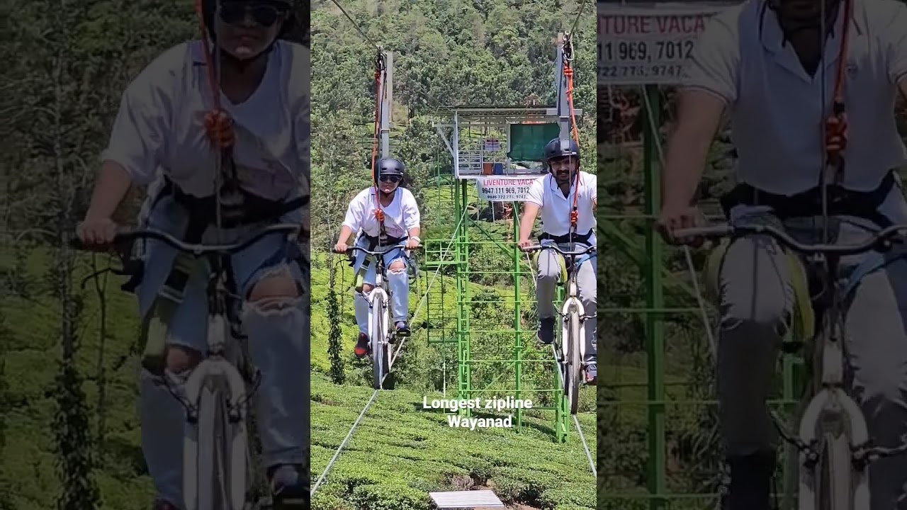 cycling wayanad longest zipline#cycling#longestzipline#wayanad#zipline#trip