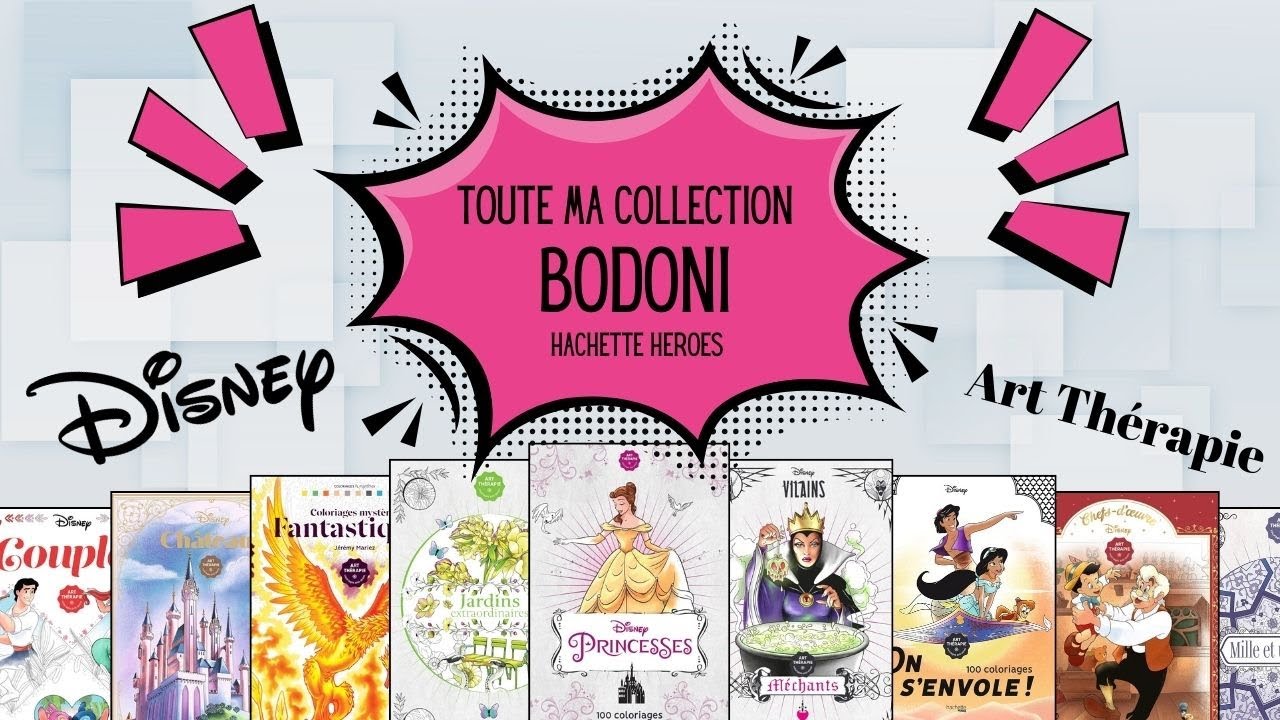 Ma collection Bodoni - Livres de coloriage - Hachette Heroes