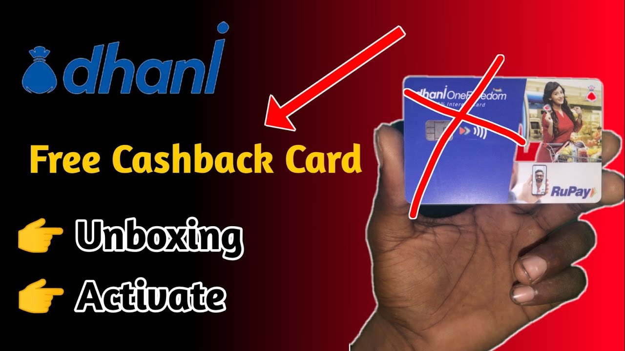 Dhani Free Cashback Card Unboxing || Dhani freedom Card Unboxing || Life time free card 2021