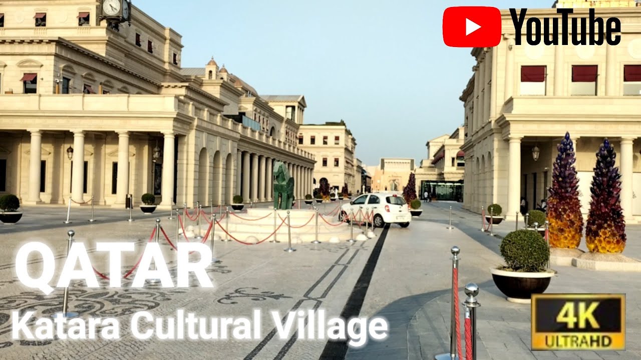 Qatar | Katara Cultural Village by Walk 2022 - 4K UHD 60FPS in Doha, Qatar 🇶🇦. 21 High st.