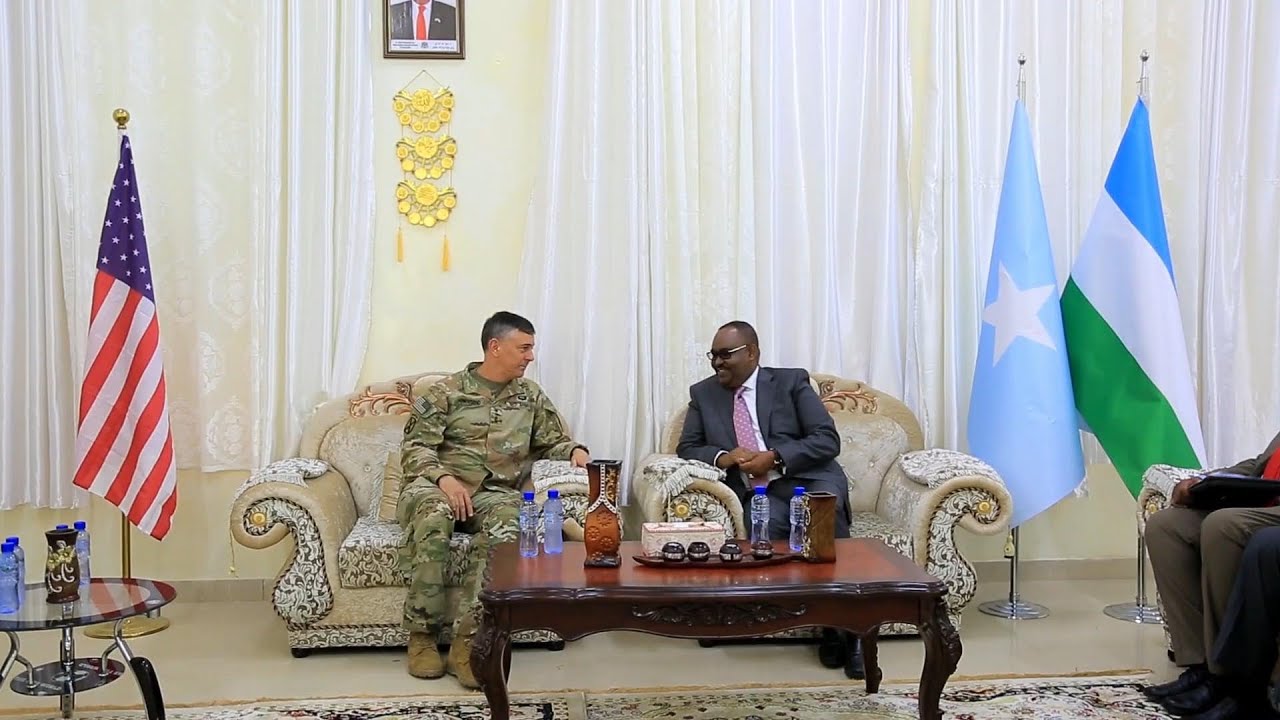 Bosaaso: Madaxweyne Dani Oo Kulan Laqaatay Taliyaha Ciidamada Maraykanka Ee Afrika.