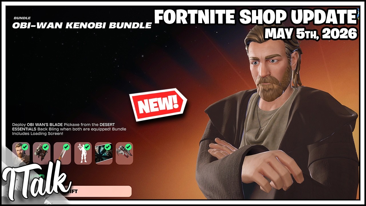 Магазин Fortnite: ОБИ-ВАН КЕНОБИ СНОВА В ПРОДАЖЕ И НЕ ТОЛЬКО! [5 мая 2026 г.] (Fortnite, глава 7)