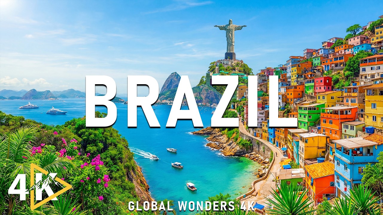BRAZIL 4K UHD – Rio’s Christ the Redeemer & Ipanema Beach | Journey Through Brazil’s Lush Paradise