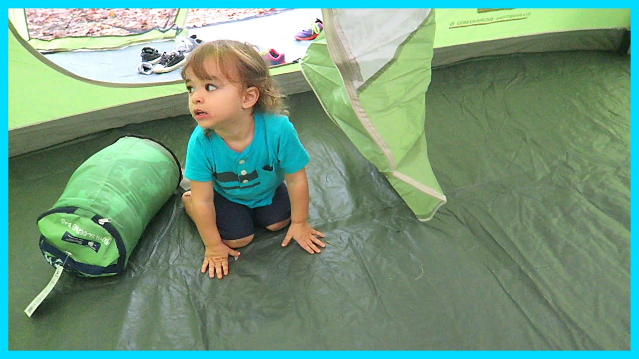 FIRST FAMILY CAMPING EXPERIENCE! | Sam & Nia