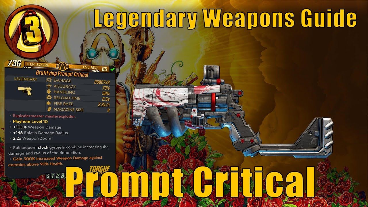 Borderlands 3 | Prompt Critical (Legendary Weapons Guide)