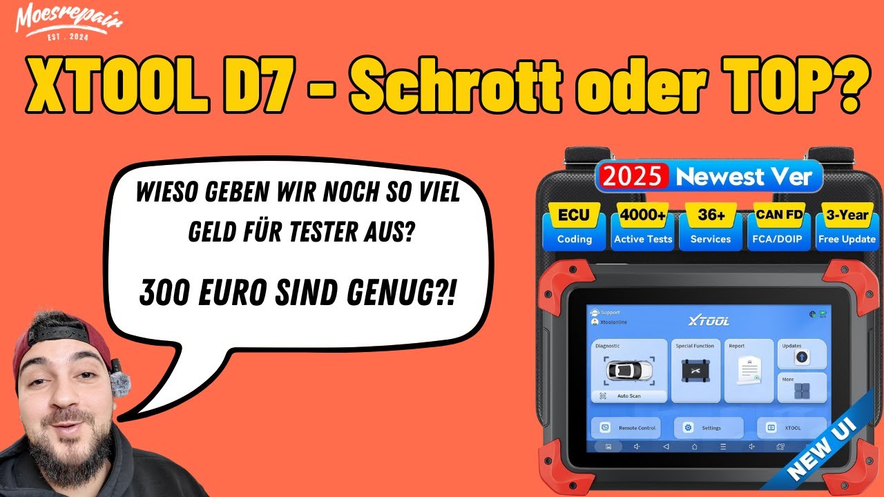 Xtool D7 V2.0 Unboxing & Test | Preis-Leistungs-Kracher? Diagnosegerät im Alltag getestet