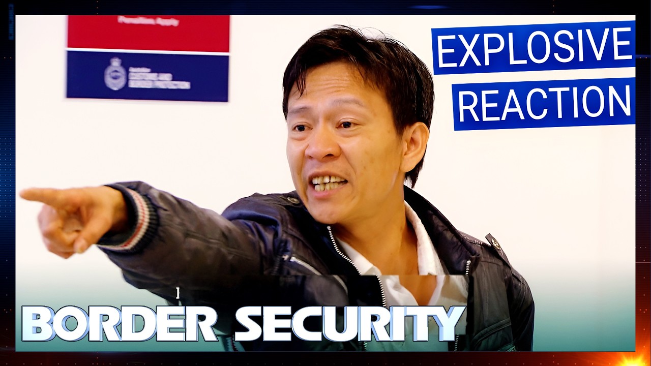 Passenger Snaps When Officers Question His Story | S8 E16 FULL EPISODE | Border Security Australia