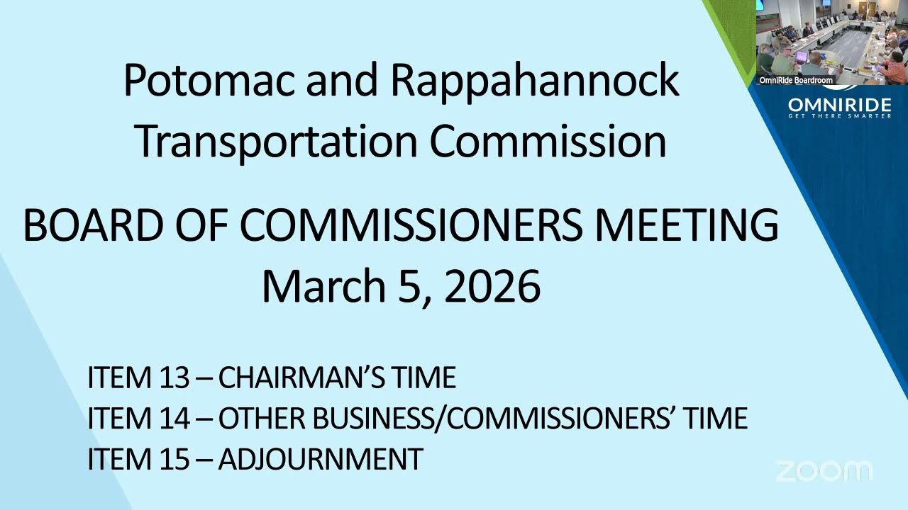 PRTC Board of Commissioners Meeting - March 5, 2026 - 7:00PM