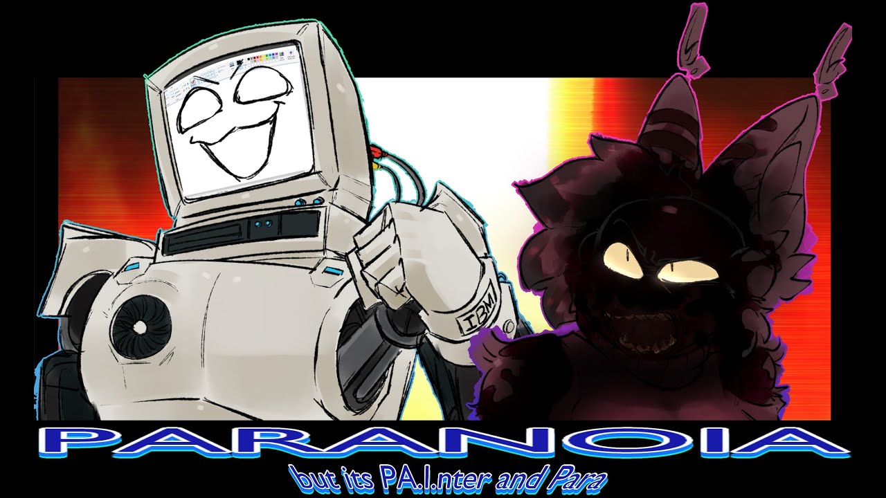 [read desc] Paranoia cover (but its with p.AI.nter and Para) FNF