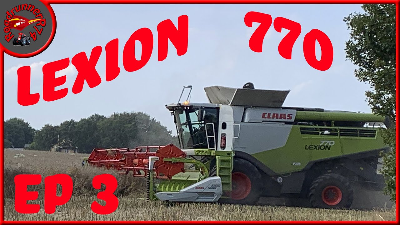 Claas lexion 770 4x4 harvest of rapeseed and spring barley harvest DK Farming Vol 3 of 3