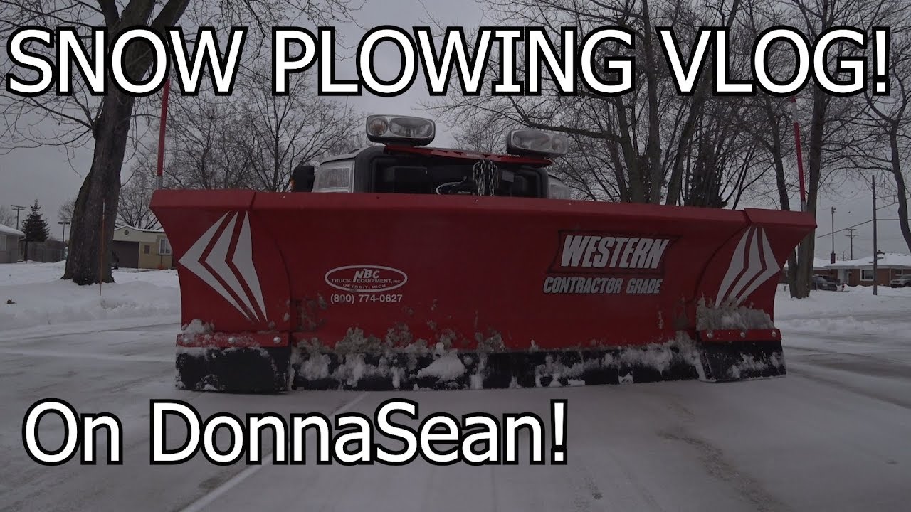 snow plowing on DonnaSean!