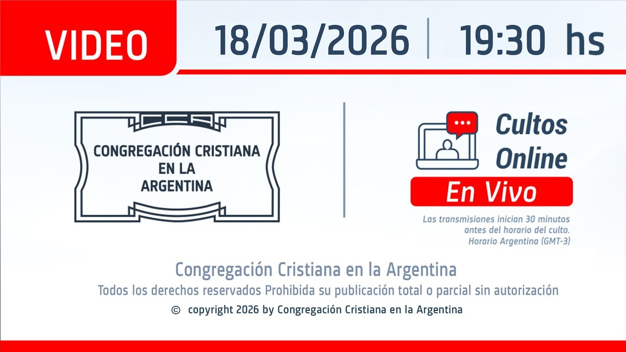 Santo Culto a Dios 18/03/2026 19:30