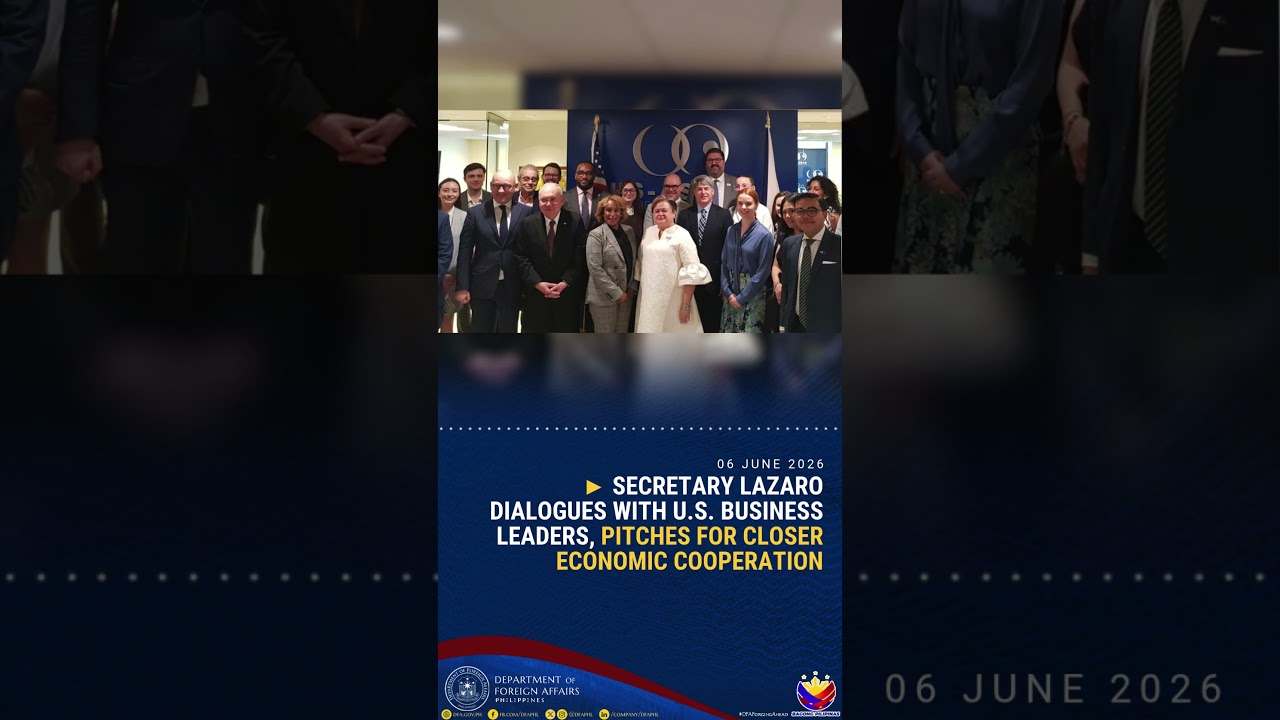Secretary Lazaro Dialogues with U.S. Business Leaders, Pitches for Closer Economic Operation