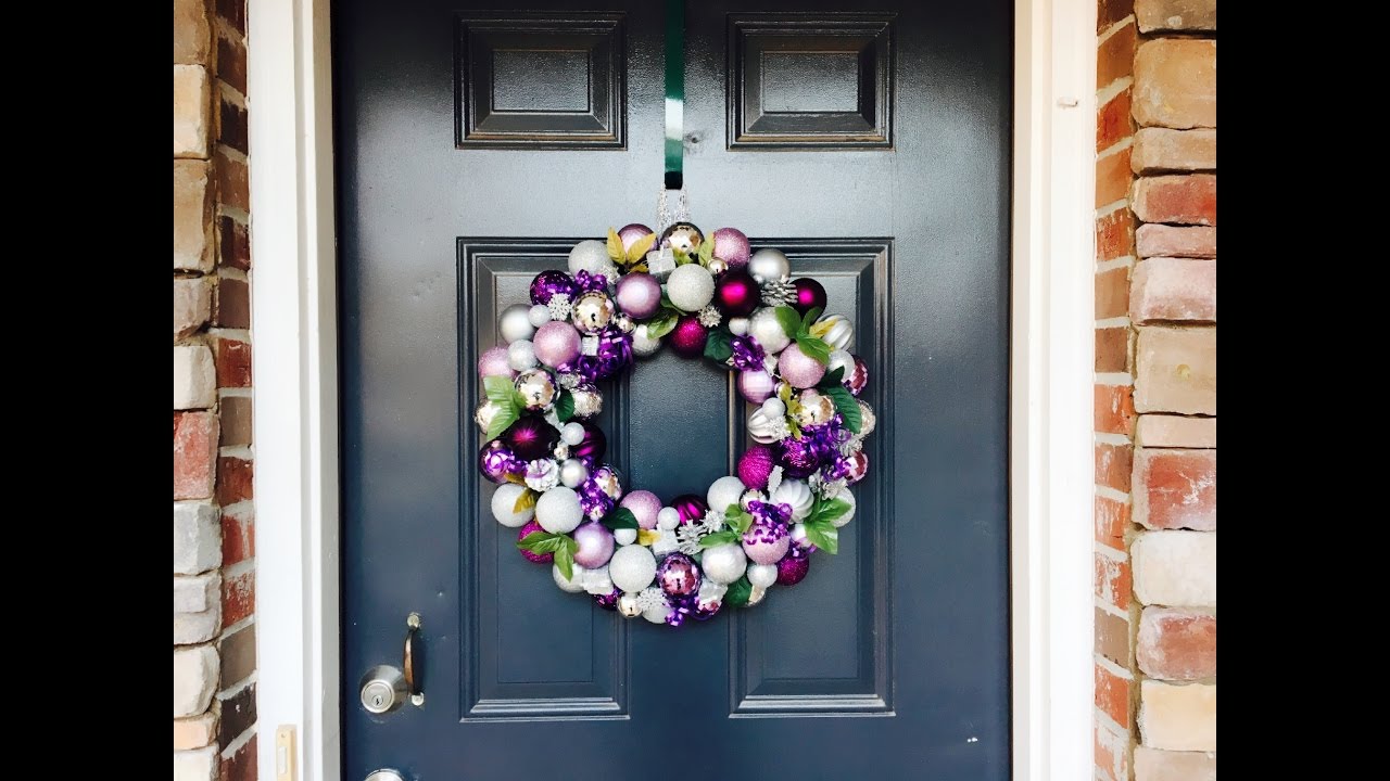 DIY Christmas Ornament Wreath Tutorial|Easy Wreath Tutorial