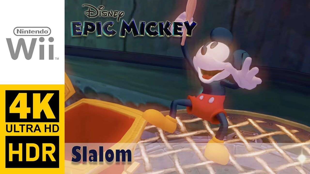 Epic Mickey | Слалом | Прохождение, Геймплей, Без комментариев, 4K