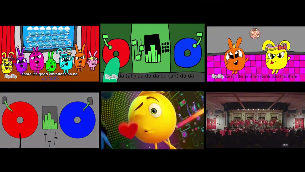 The Emoji Movie Good Vibrations By Ricky Reed Music Video Comparison 