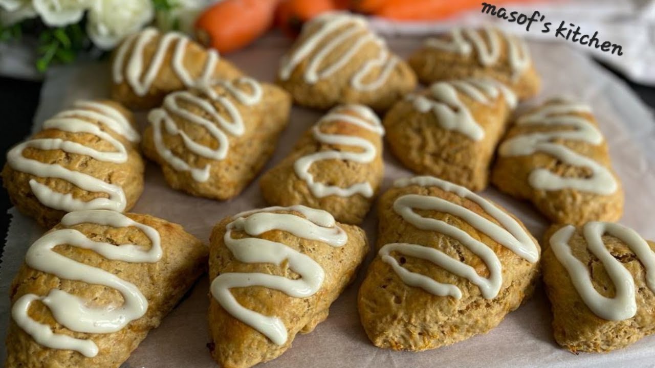 How To Make A Delicious Carrots Cake Scones//@MasofsKitchen