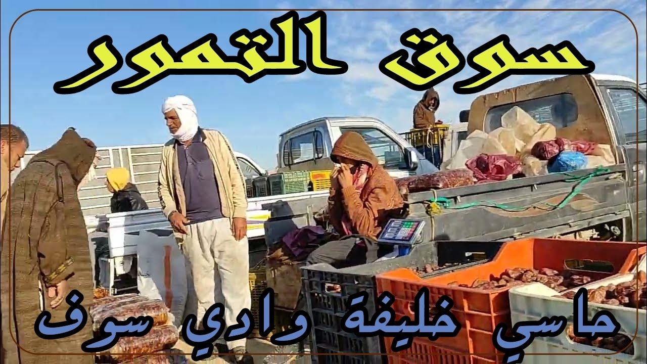 سوق التمور حاسي خليفة وادي سوف الجزائر | Dates Market Hassi Khalifa, Oued Souf, Algeria