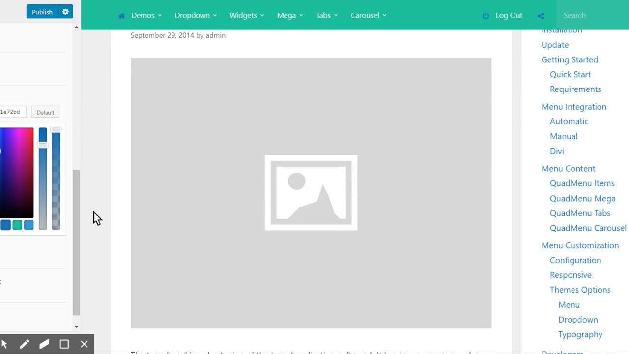 GeneratePress Mega Menu Test