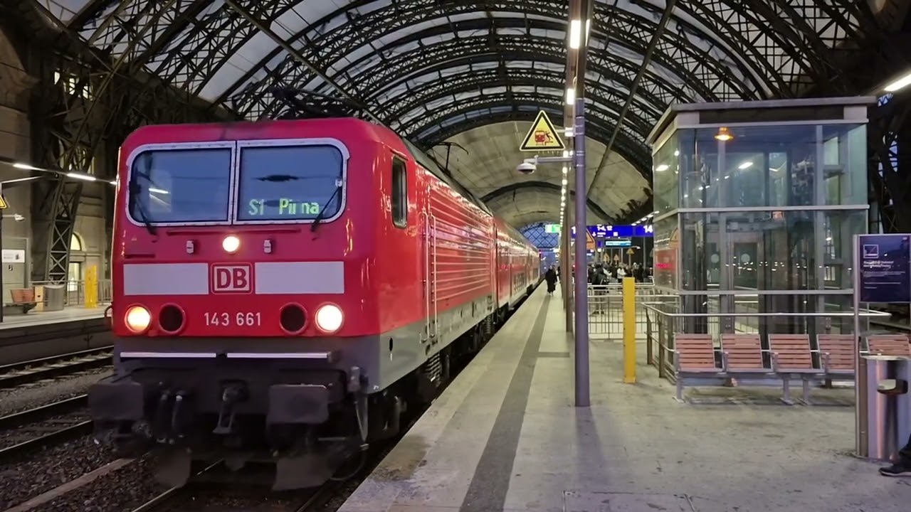 Trainspotting am 6.2.2025 in Dresden Hbf und Liberec