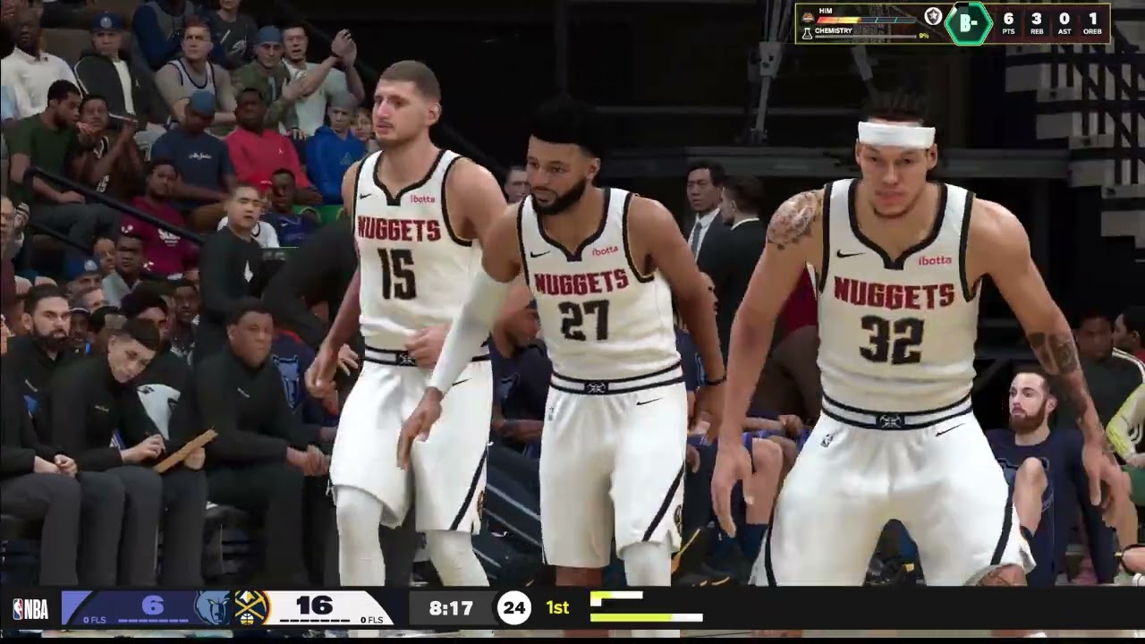 🦊 Войны Джокера — Гриззлис против Наггетс NBA 2K26 #МояКарьера #Джаморант #nba2k26