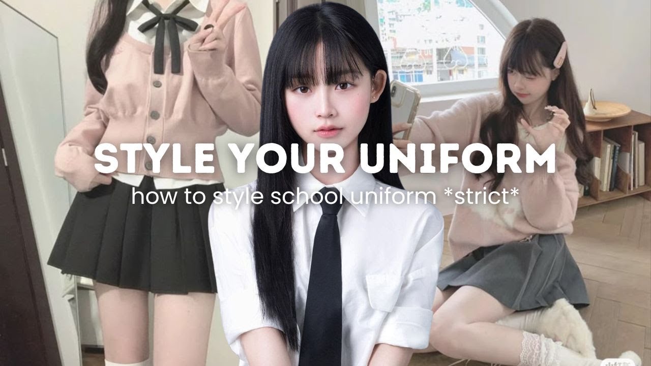 how to style school uniform in strict school 👗✨ (chic girl guide)