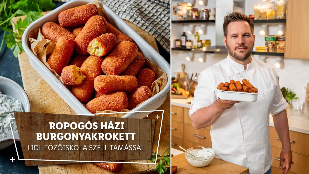 Burgonya 1. 🥔 Ropogós házi burgonyakrokett 🥔 - Lidl Főzőiskola Széll Tamással