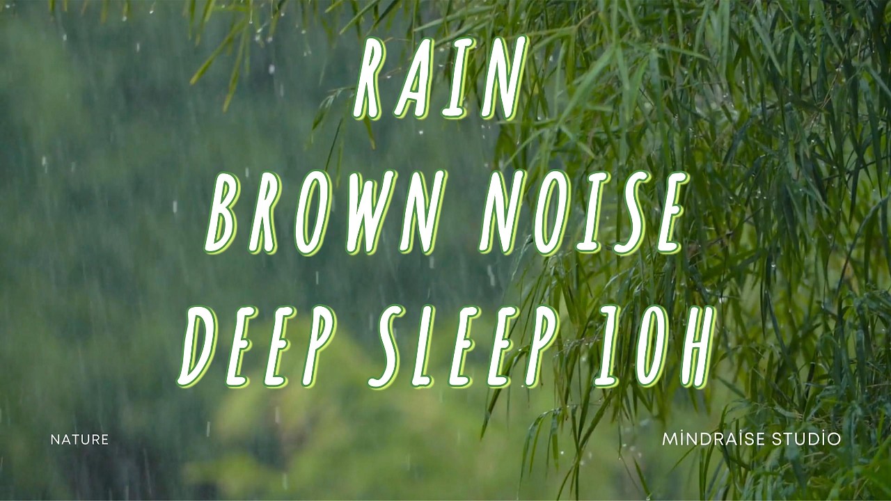 Fall Asleep in a Rainy Forest – Brown Noise 10 Hours
