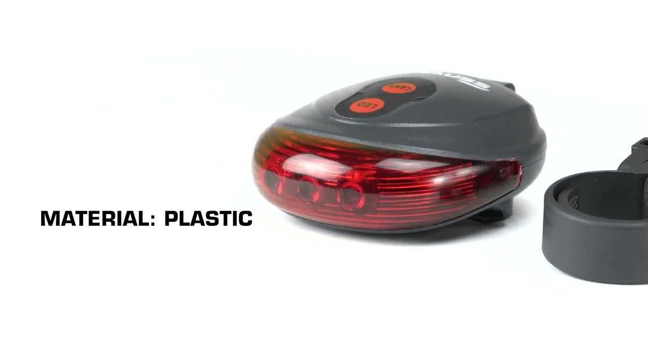 Bicycle Flash Tail Light with Laser II Strauss
