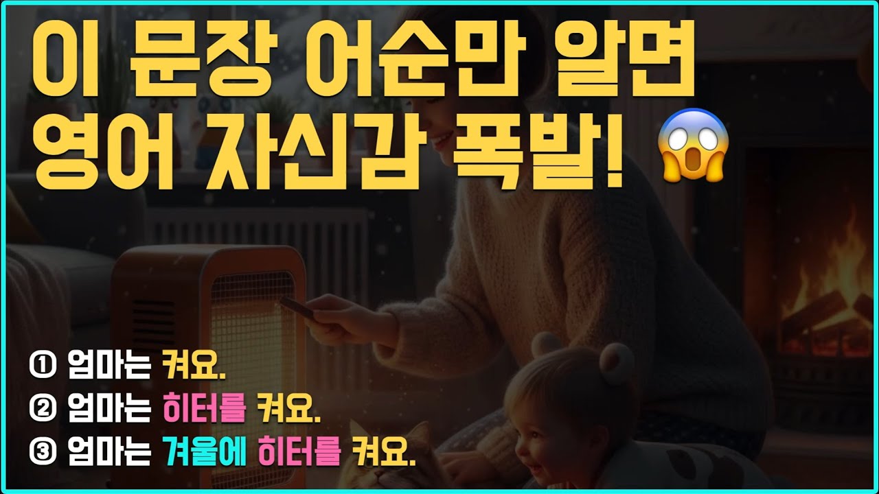 이 문장 순서만 알면 영어 자신감 폭발! 💥