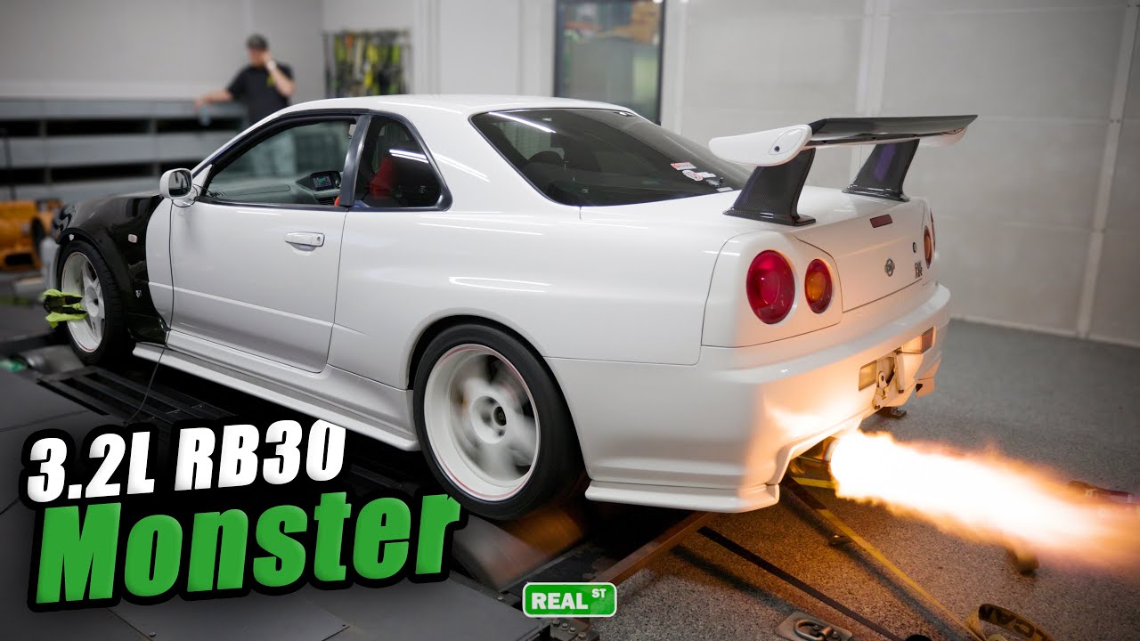 R34 GT-R RATTLES The Building - 3.2L RB30 + Garrett G42-1200 ASMR