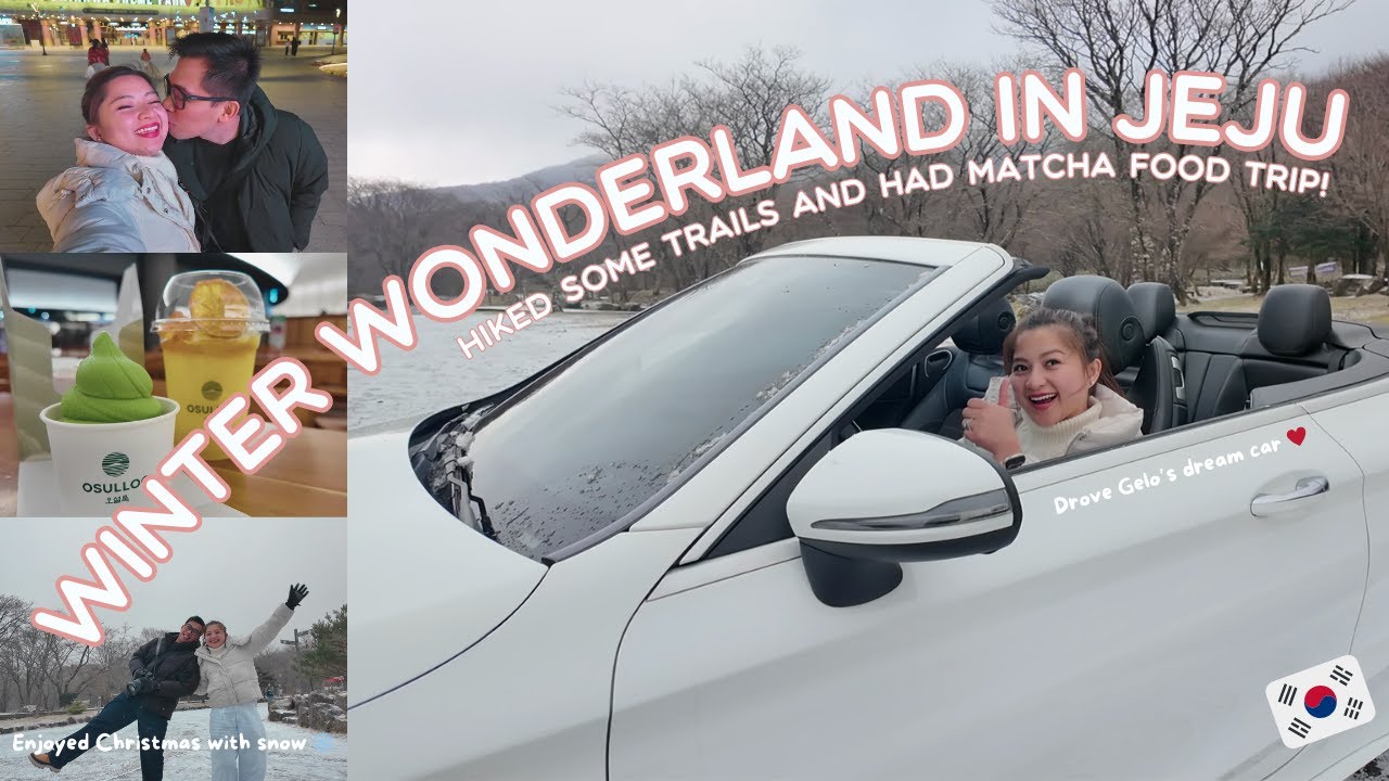 DRIVING IN JEJU ISLAND: Car rental process + First snow on Christmas Day 🇰🇷I JOYCE YABUT - BARTOLOME