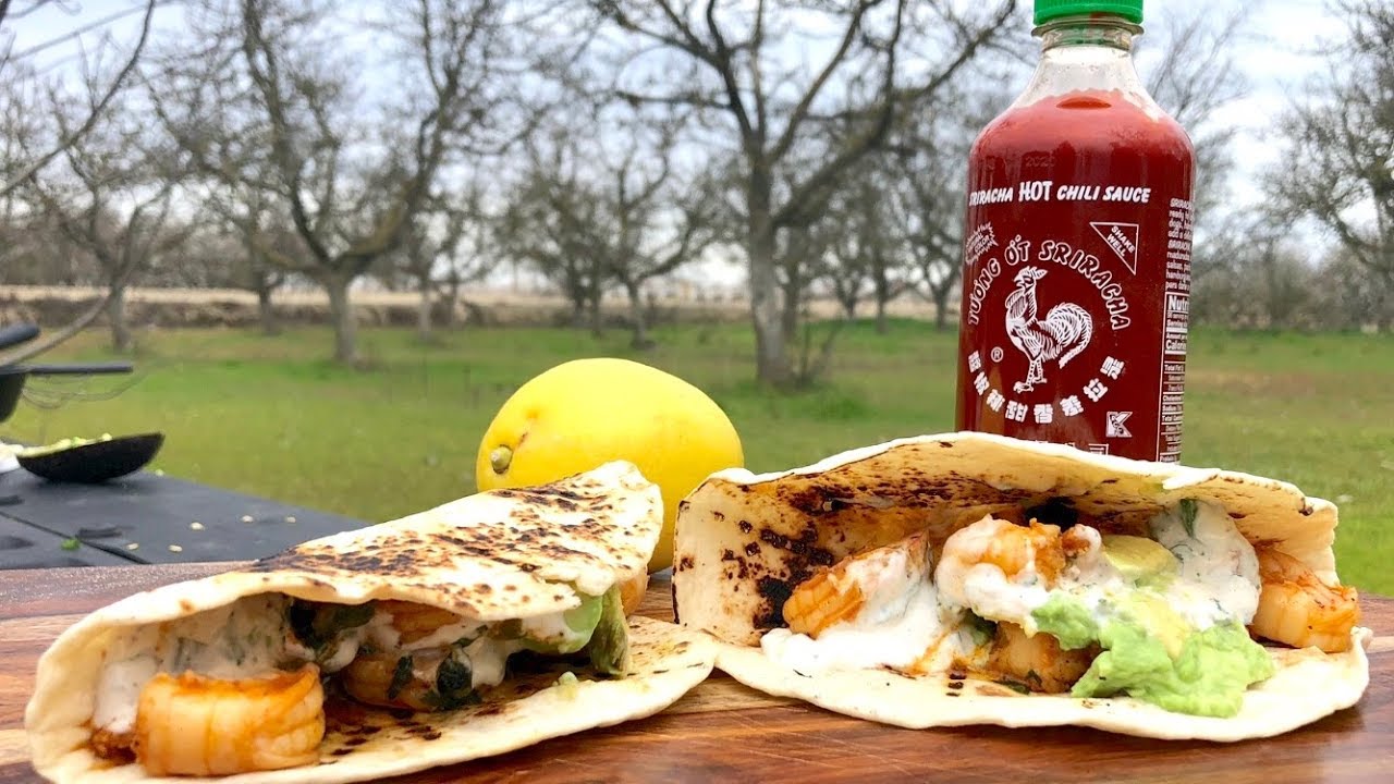 Sriracha Shrimp Tacos No recipe needed