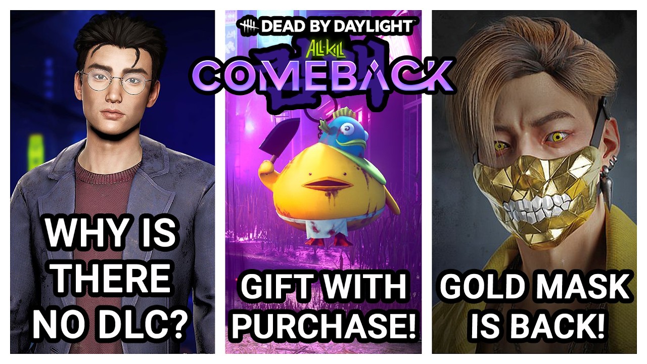 DBD ALL KILL COMEBACK NO DLC? CHUCK CHARM! TRICKSTER GOLDEN SKULL MASK IS BACK!