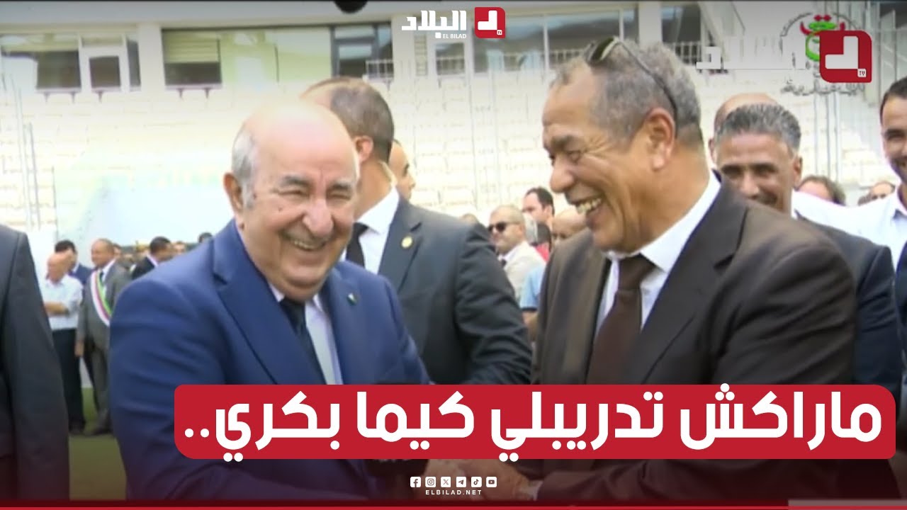 رئيس الجمهورية عبد المجيد تبون في حديث خاص مع لاعب المولودية السابق علي بن شيخ