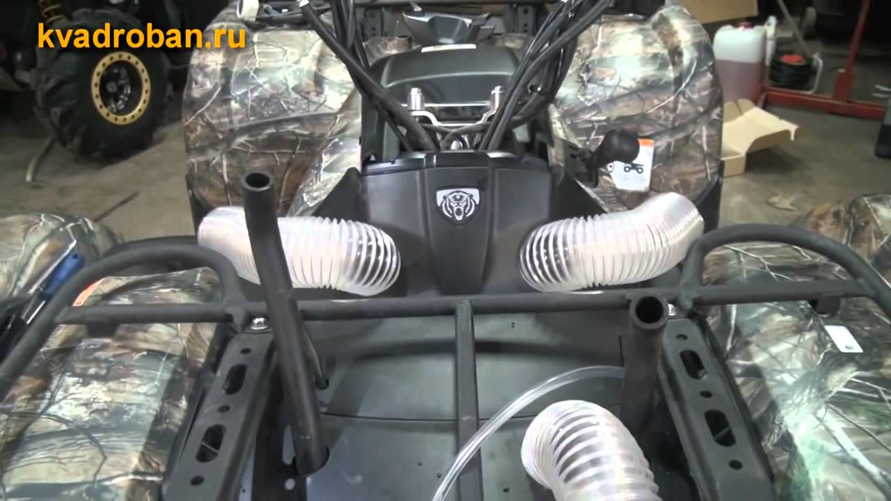 Вынос радиатора на квадроцикл.  Шноркель Yamaha Grizzly 700.