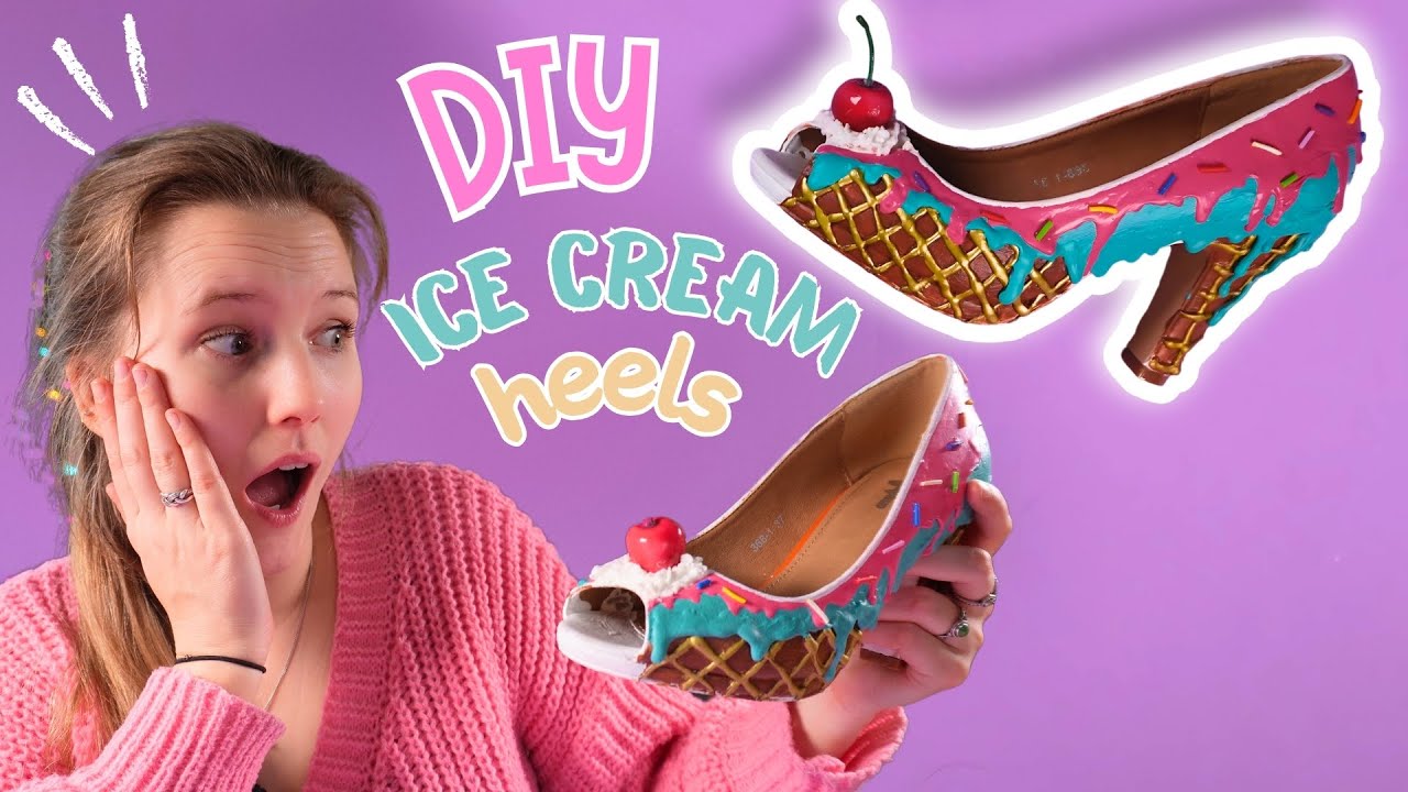 ZELF ICE CREAM HEELS maken voor CARNAVAL - DIY