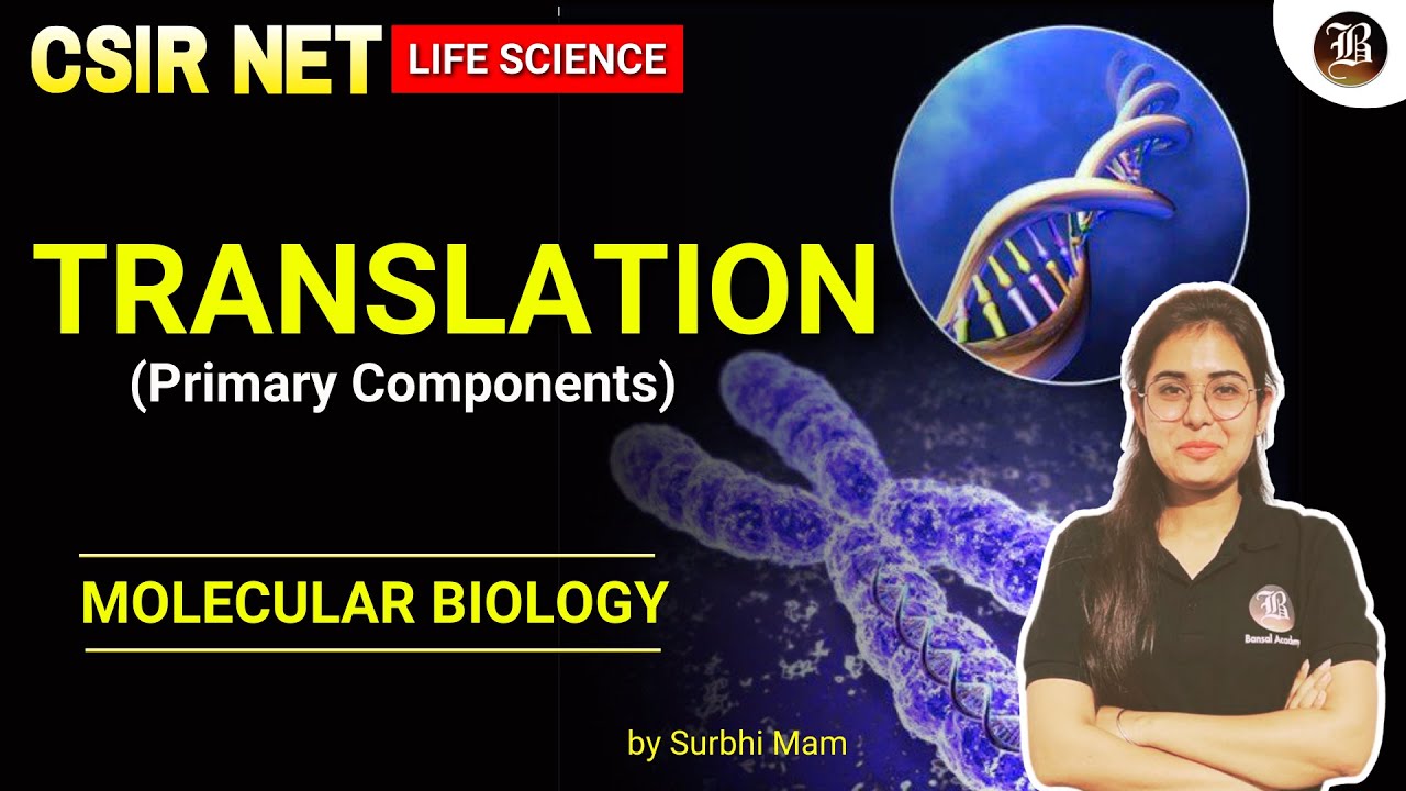 Translation (Primary Components) CSIR NET Life Science Dec. 2024 | Lec-01| Molecular Biology