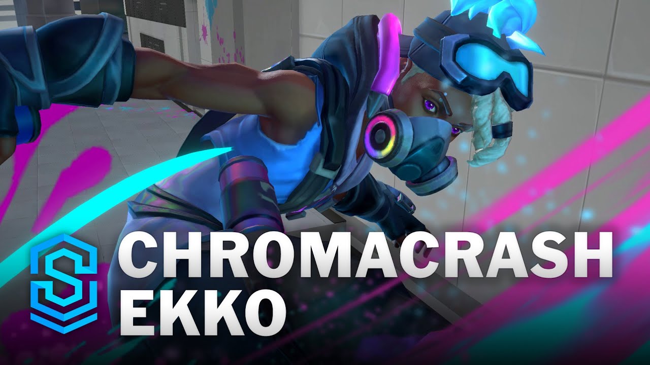 Chromacrash Ekko Wild Rift Skin Spotlight