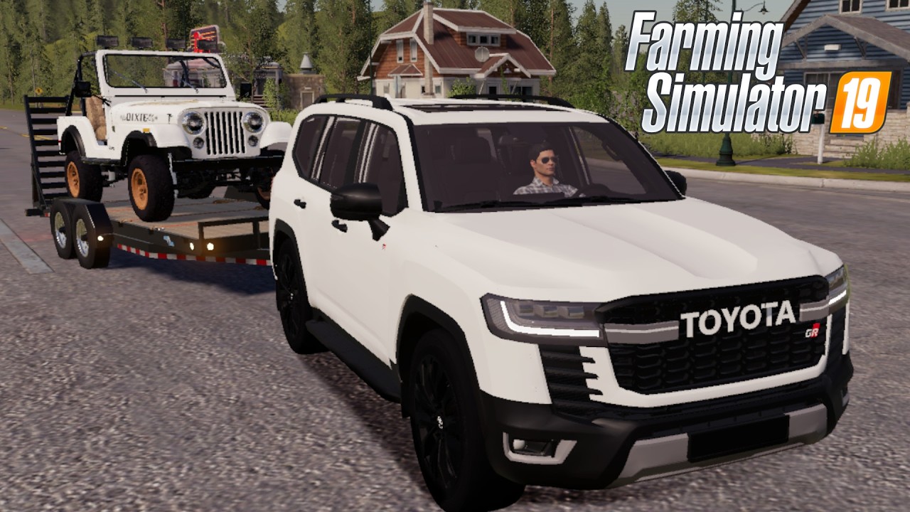 FS19 - 2022 Toyota Land Cruiser 300 GR Sport - NEW CAR MOD for Farming Simulator 2019 ROLEPLAY