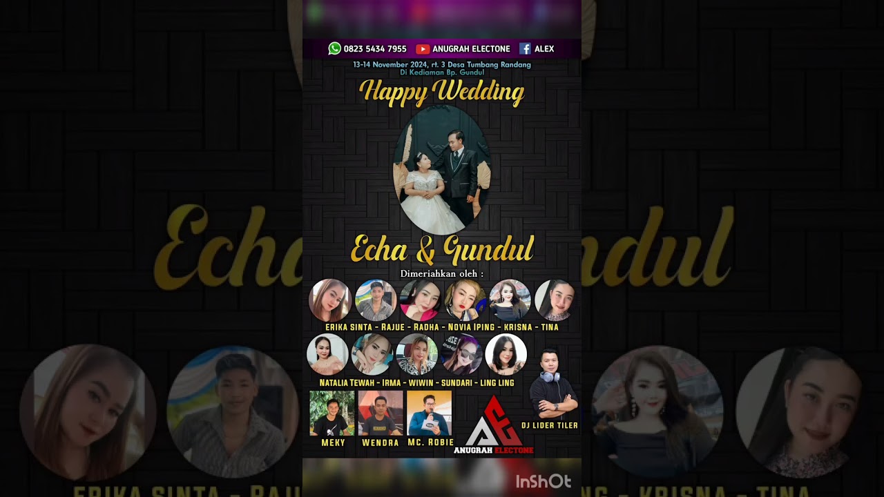 TUMBANG RANDANG WEDDING PARTY ECHA & GUNDUL SPESIAL PERFORMANCE DJ LIDER TYLER NRC & ANUGERAH SOUND