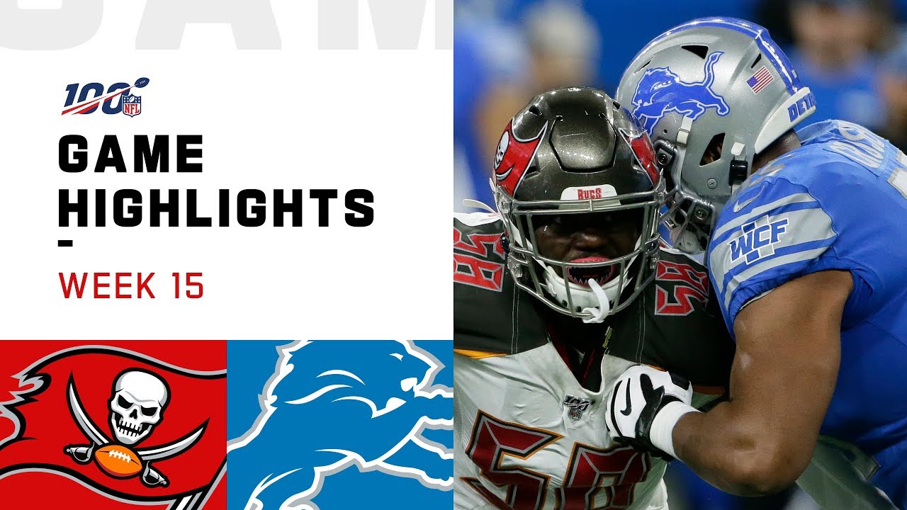 Buccaneers vs. Lions Week 15 Highlights | NFL 2019