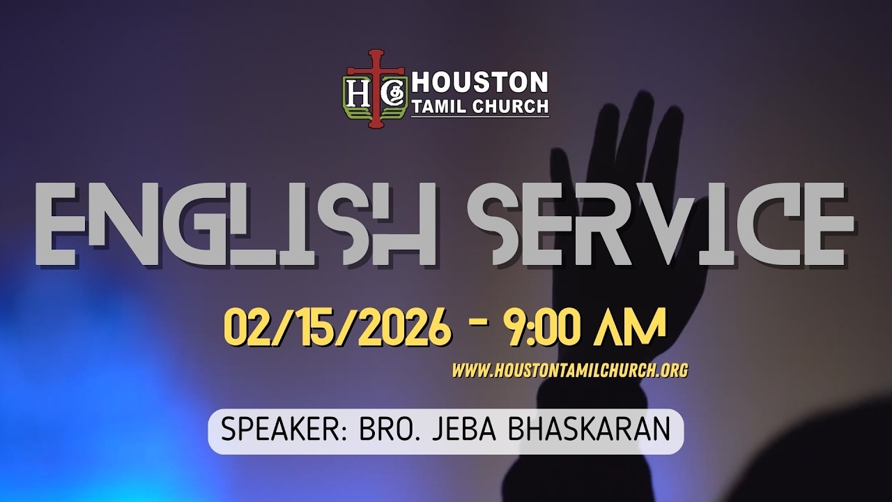 Sunday Service | GOD'S PLAN | Houston Tamil Church