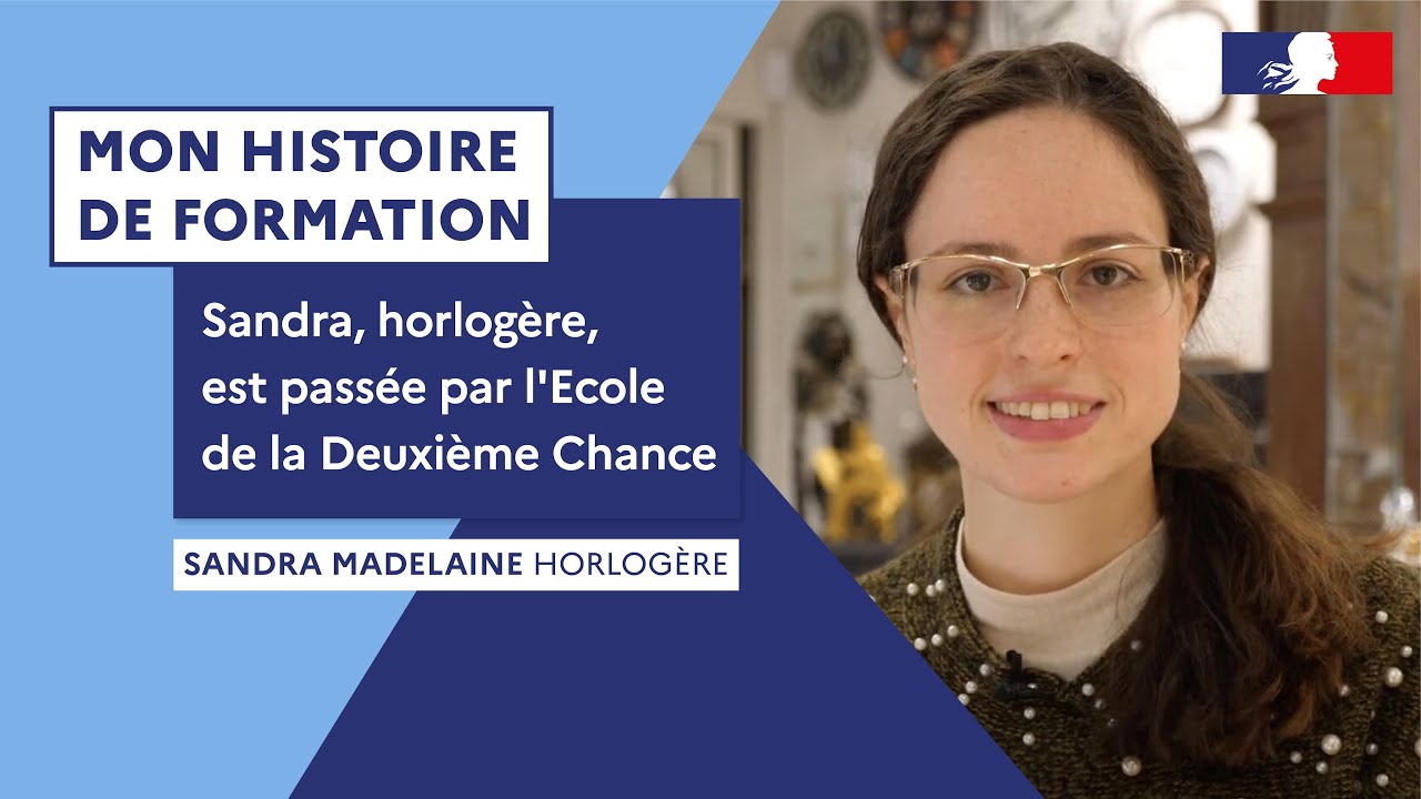Mon histoire de formation | Sandra, horlog&egrave;re, est pass&eacute;e par l'Ecole de la Deuxi&egrave;me Chance