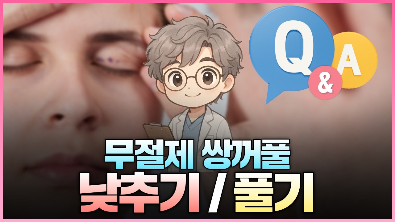 쌍꺼풀 풀기·낮추기, 수술 타이밍 틀리면 후회합니다 | 재유착·두줄따기 총정리