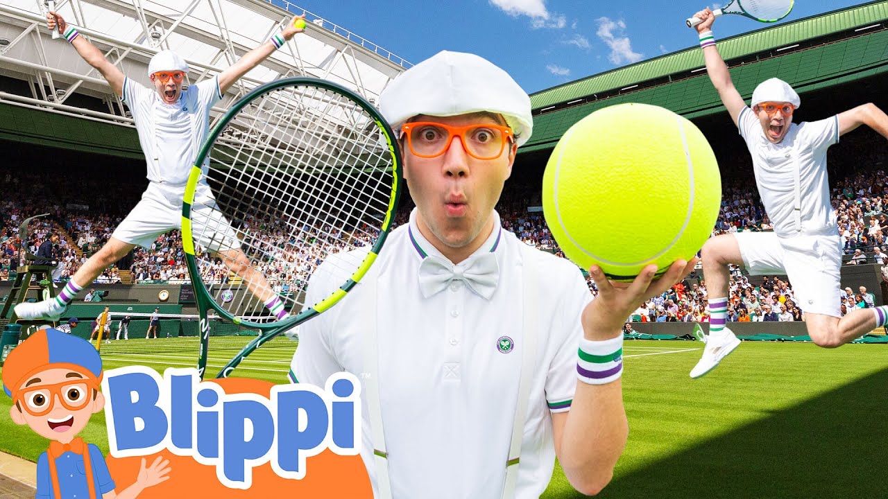 Blippi at Wimbledon Match Day 🎾 | Blippi Plays Tennis! | Educational Videos for Kids | Camp YouTube